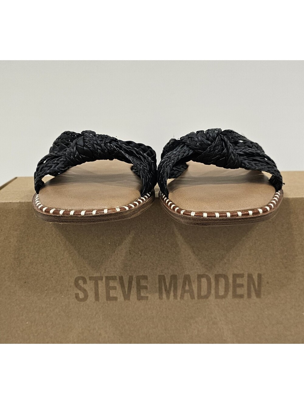 Steve Madden Wilmah Knotted Slide Sandals Size 8 - Picture 8 of 11
